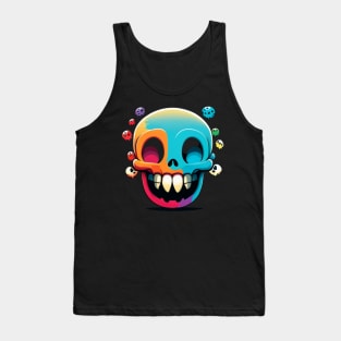 Happy yellow skull Tank Top